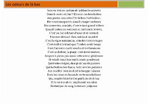 LES ODEURS DE LA BAS (1)
